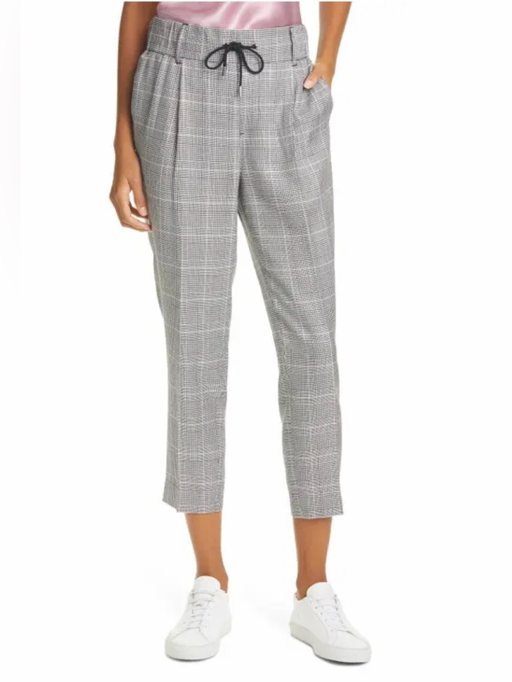 ATM Anthony Thomas Melillo Glen Plaid Crop Pants